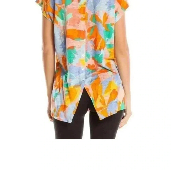 Joie Multicolor Abstract Print Top - Picture 2 of 10
